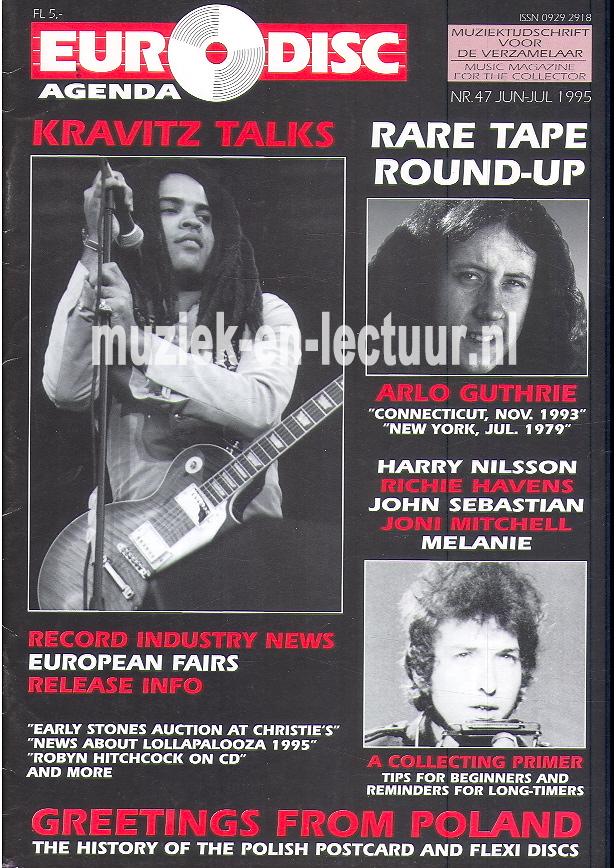 Euro Disc Agenda juni/juli 1995 nr. 47 Euro Disc Agenda juni/juli 1995 nr. 47